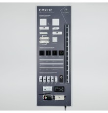 Стенд Управление светильниками DMX512 E34 1760x600mm (DB 3мм, пленка, лого) (Arlight, -)