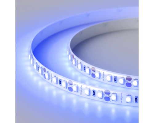 Светодиодная лента RTW 2-5000SE 12V Blue 2x (3528, 600 LED,LUX) (Arlight, 9.6 Вт/м, IP65)